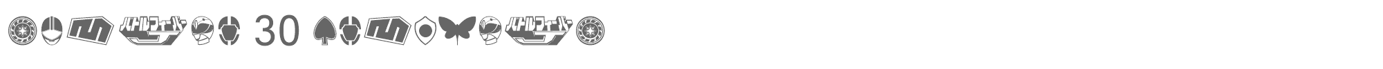 Sentai 30 Dingbats Sentai 30 Dingbats.ttf font preview